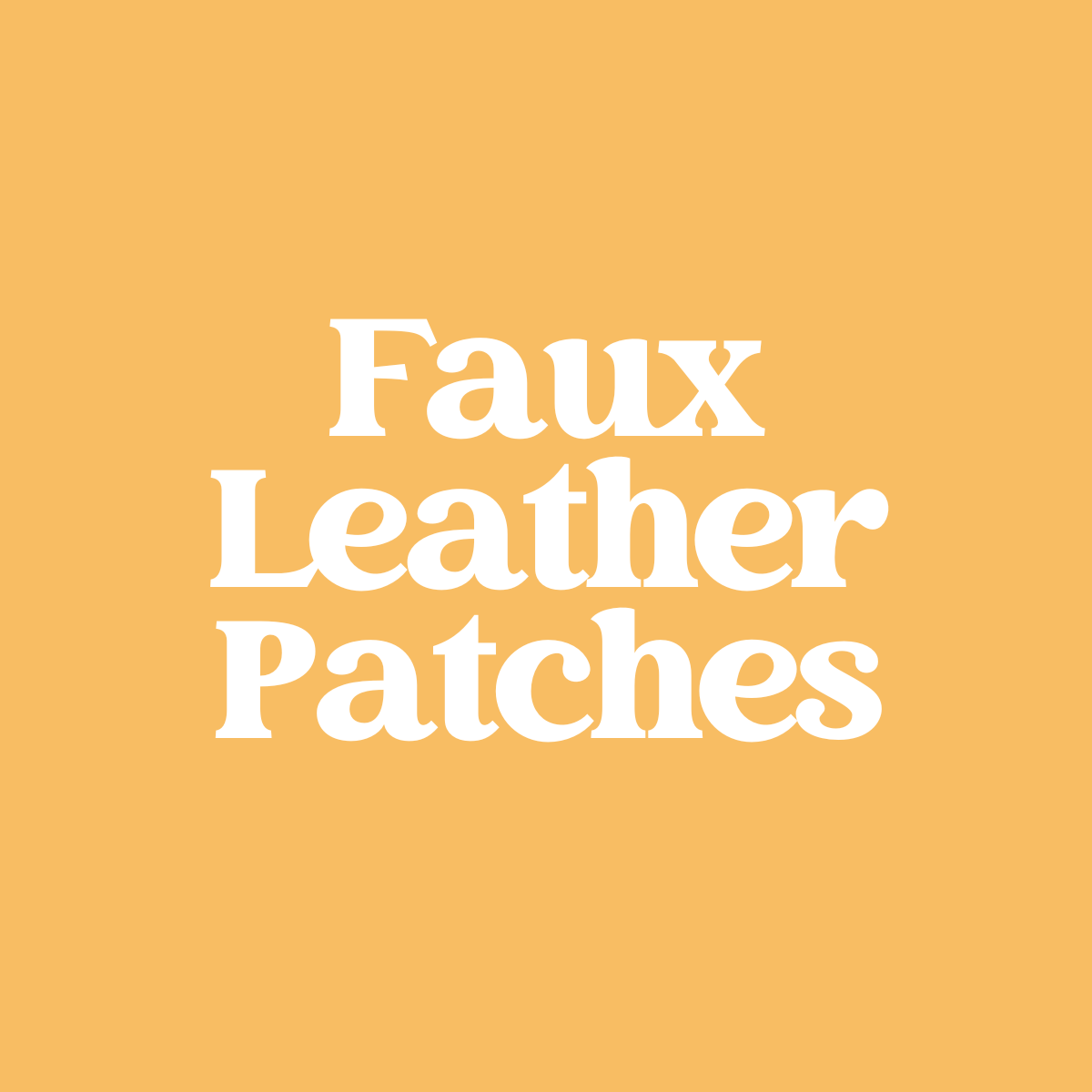 Faux Leather Patches