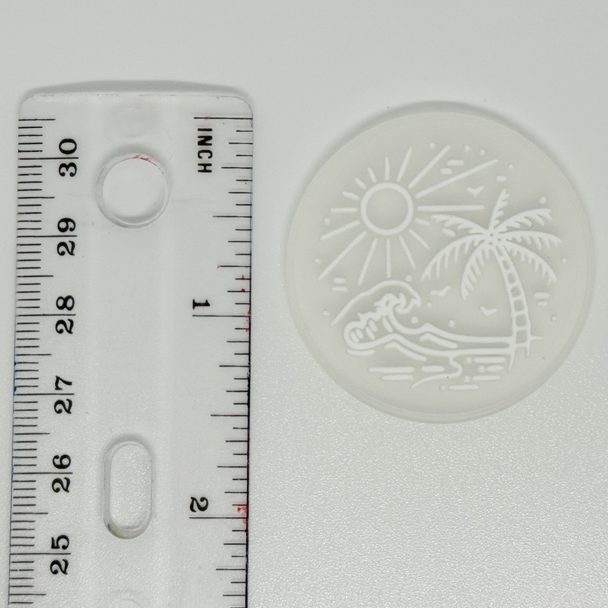 Sun + Waves Silicone Label image 1