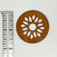 Flower Laser Cut Faux Leather Patch image 1