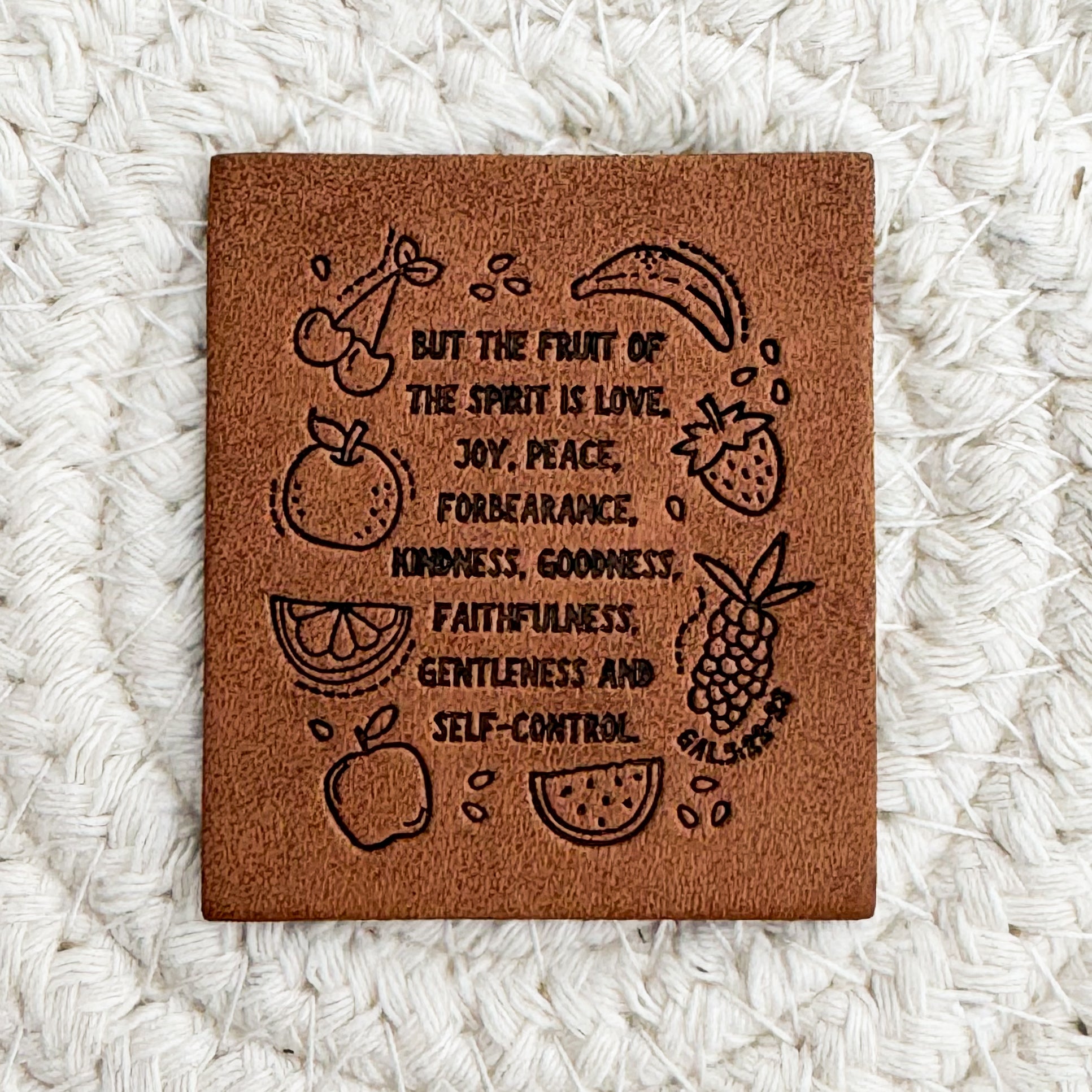 Fruits of the Spirit Faux Leather Patch image 0