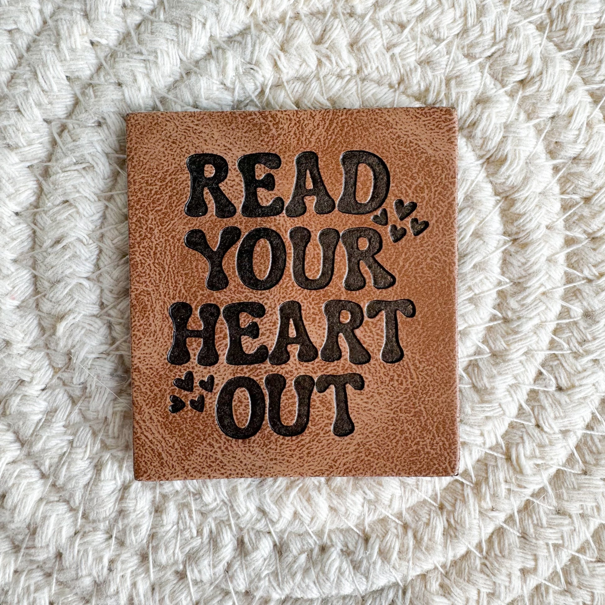 Read Your Heart Out Faux Leather Patch image 0