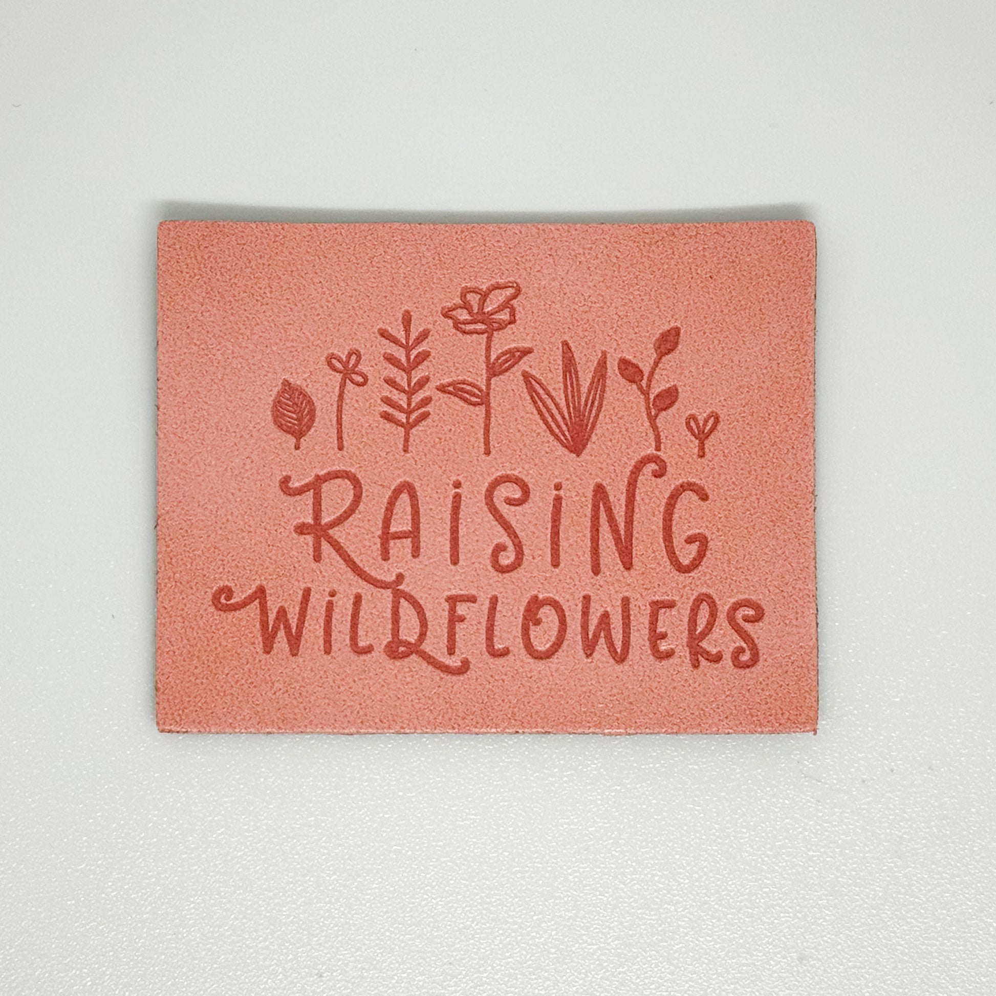 Raising Wildflowers Faux Leather Patch image 0