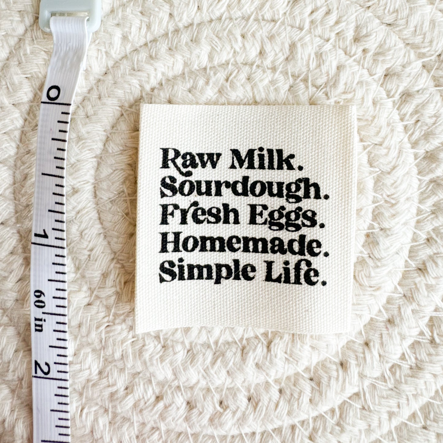 Simple Life Cotton Label