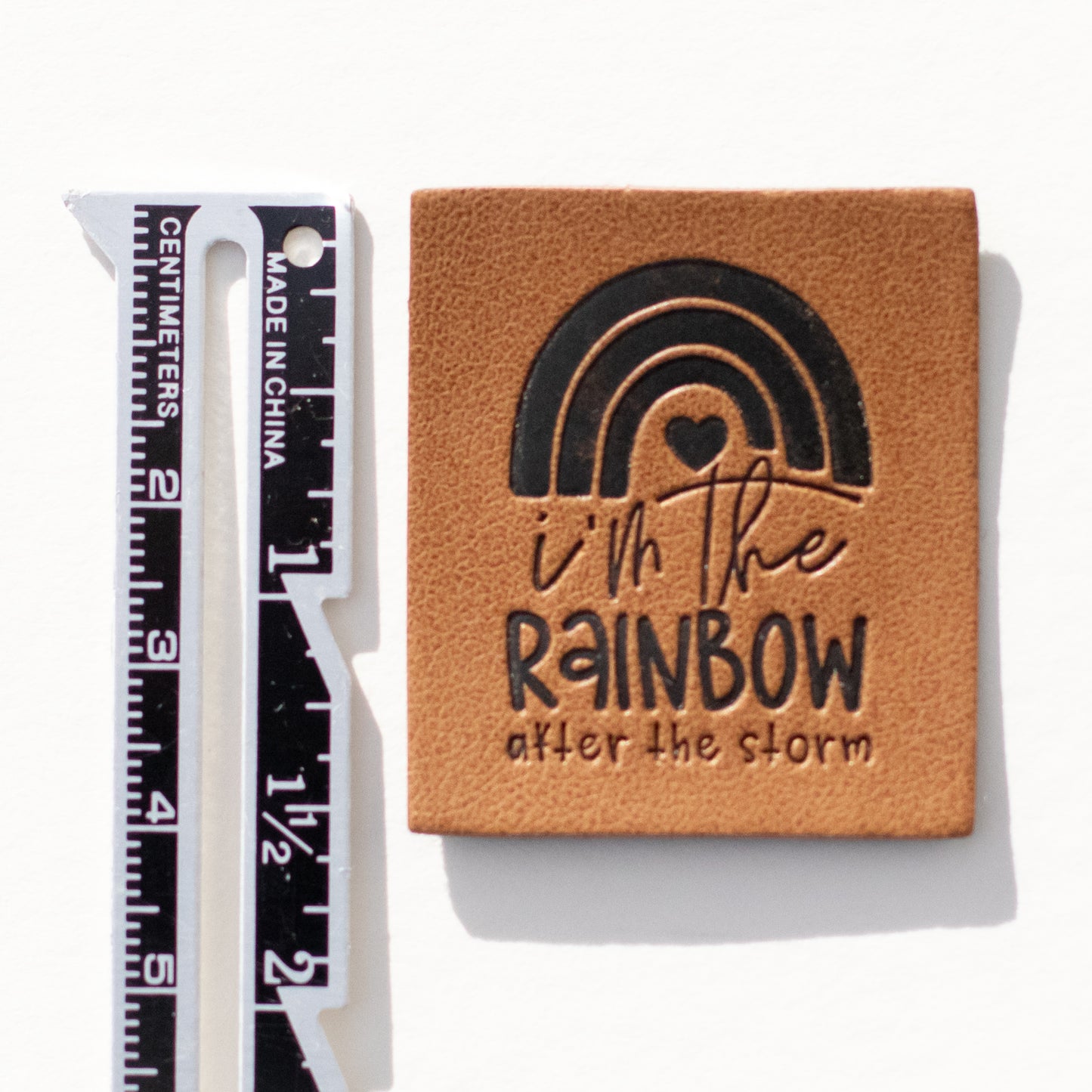 Rainbow Baby Faux Leather Patch image 2