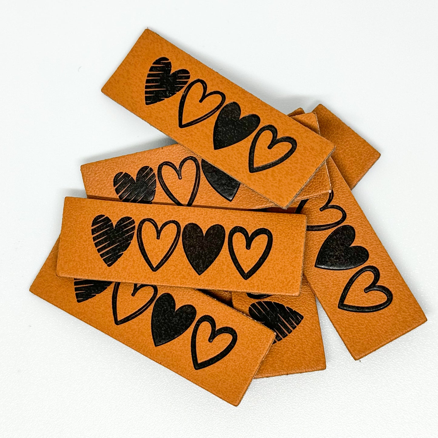 Four Hearts Faux Leather Patch image 2