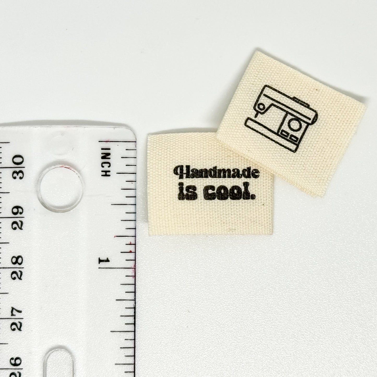 Handmade is Cool Cotton Label *Single label, double sided design* image 1