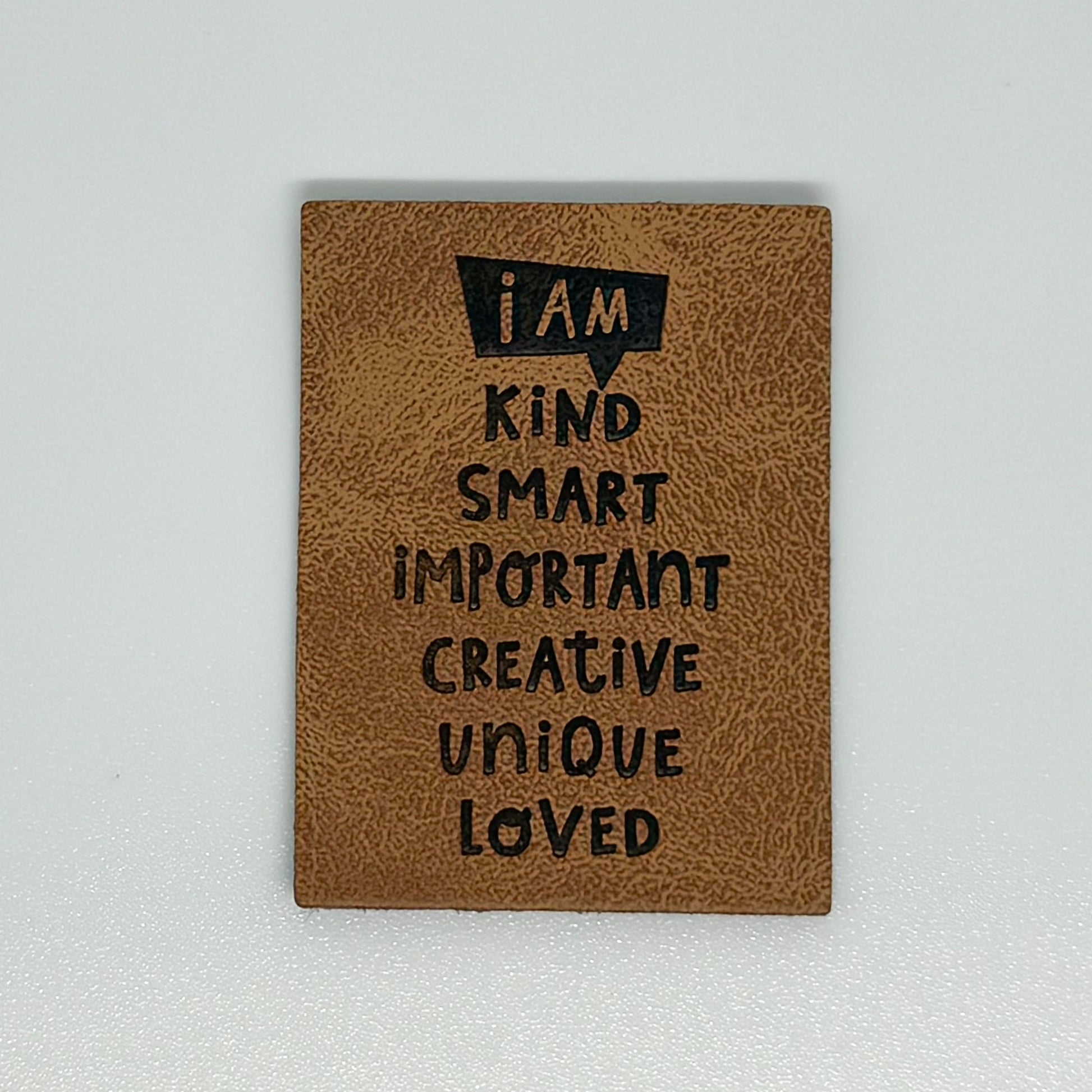 Neutral Affirmations Faux Leather Patch image 0