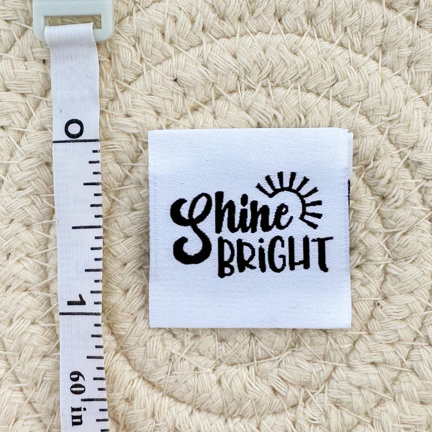 Shine Bright Woven Label