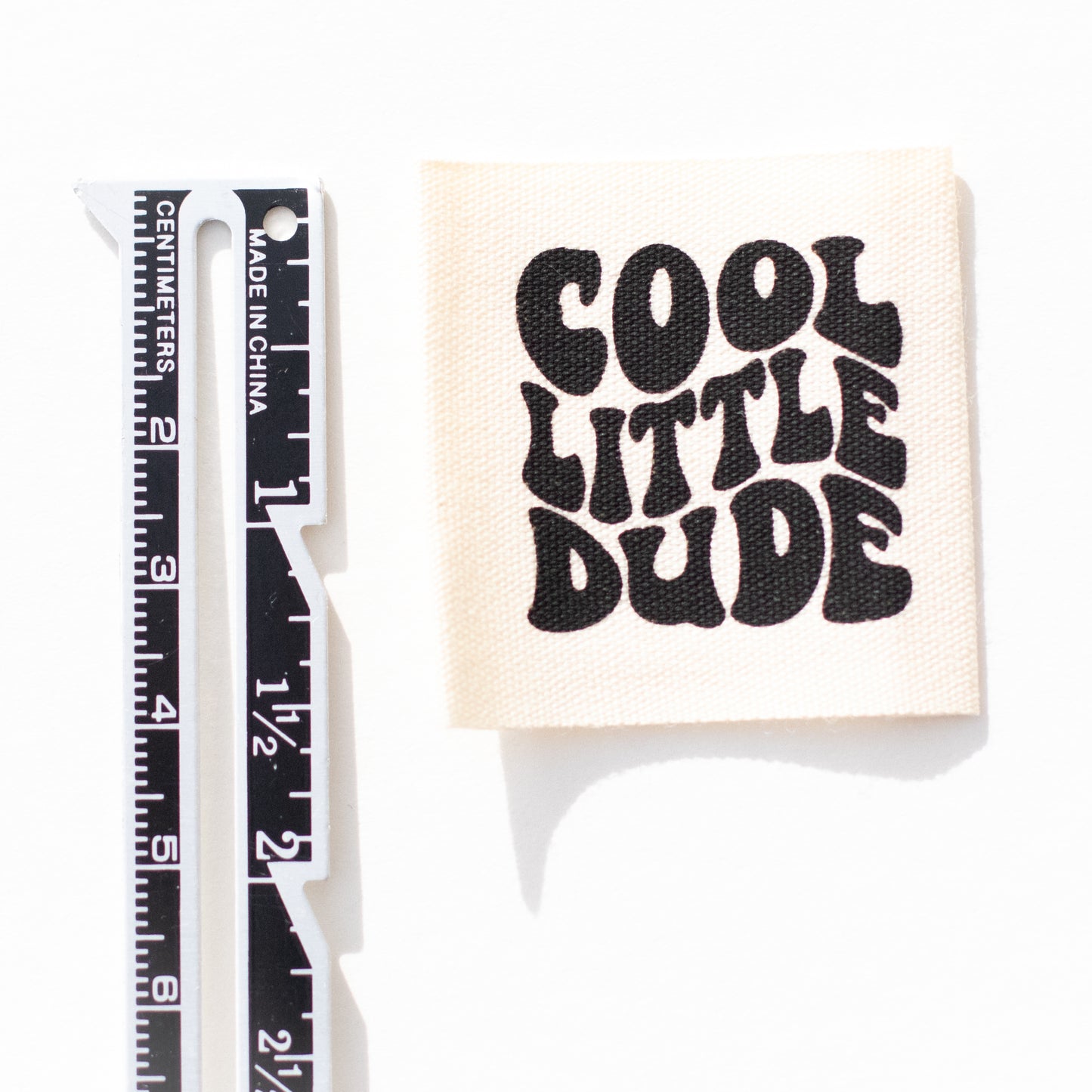 Cool Little Dude Printed Cotton Label image 2