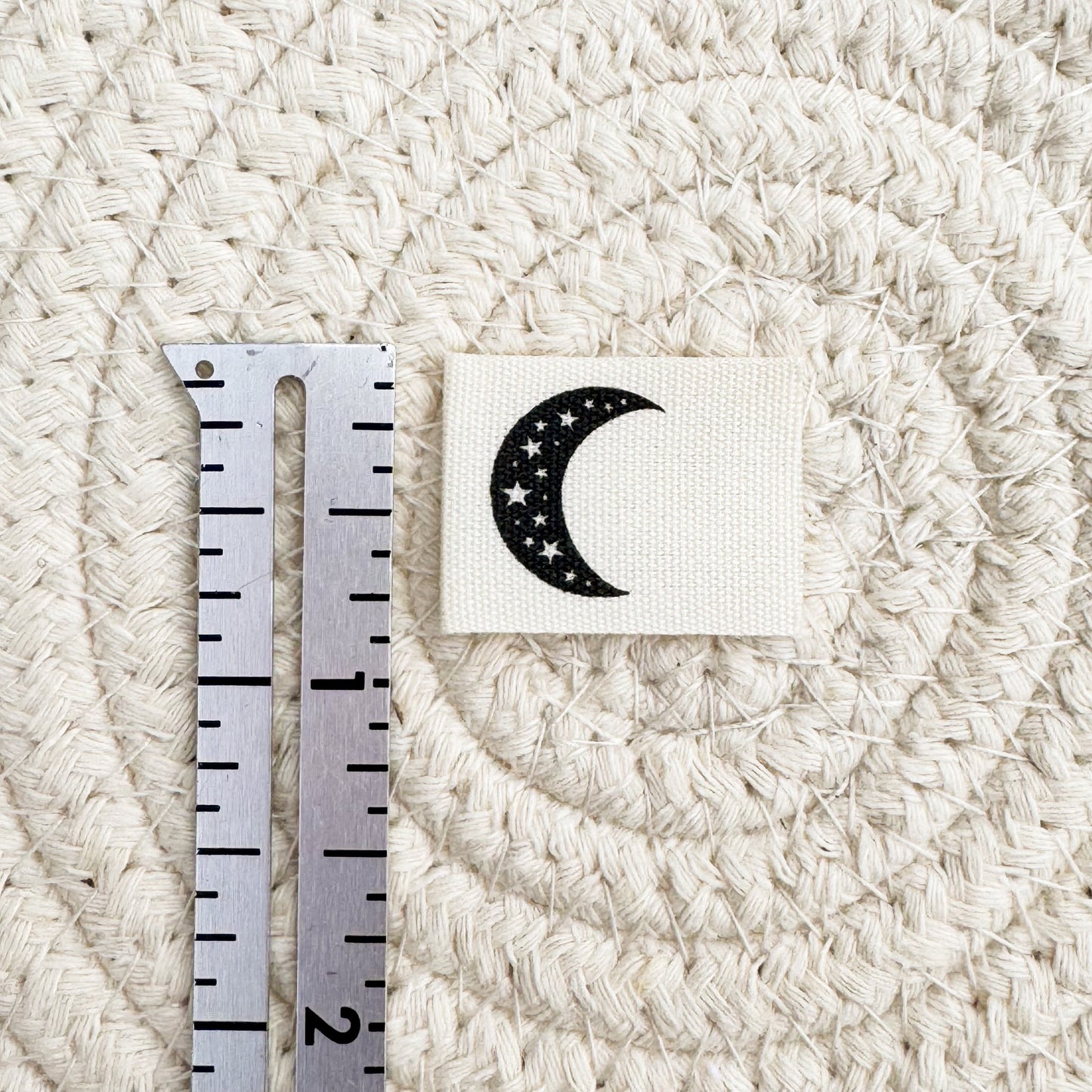 Moon and Stars Cotton Label image 1