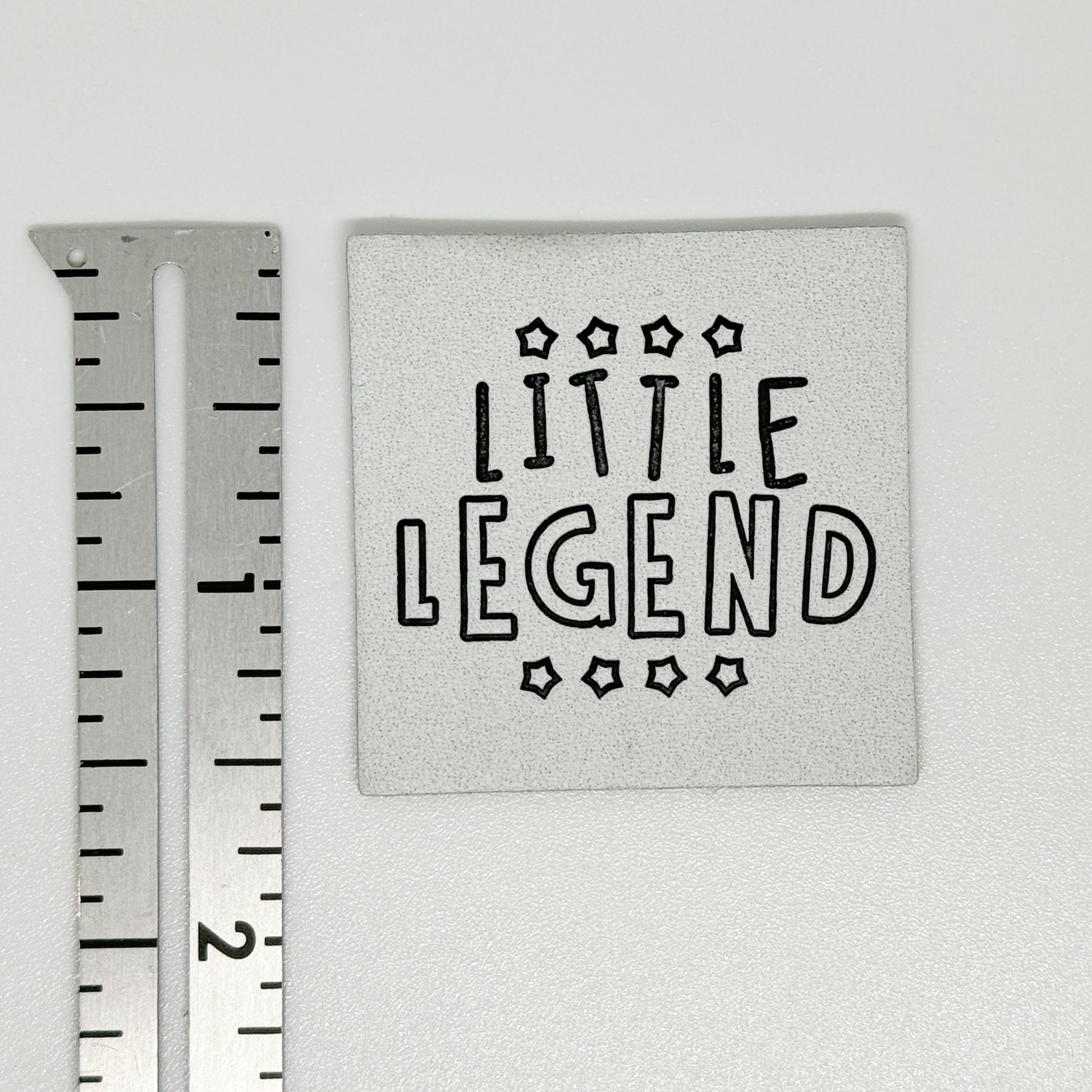 Little Legend White Faux Leather Patch image 1