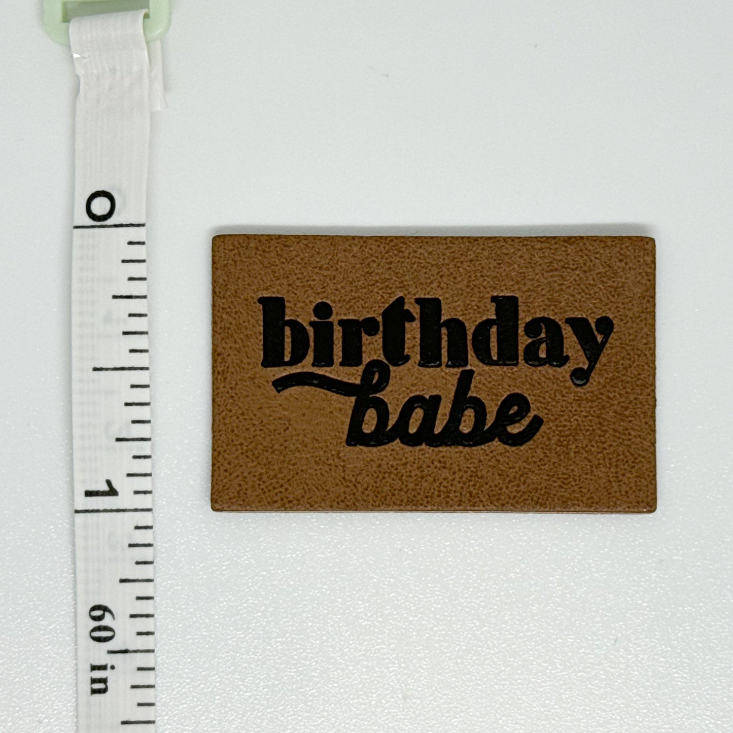 Birthday Babe Faux Leather Patch image 1