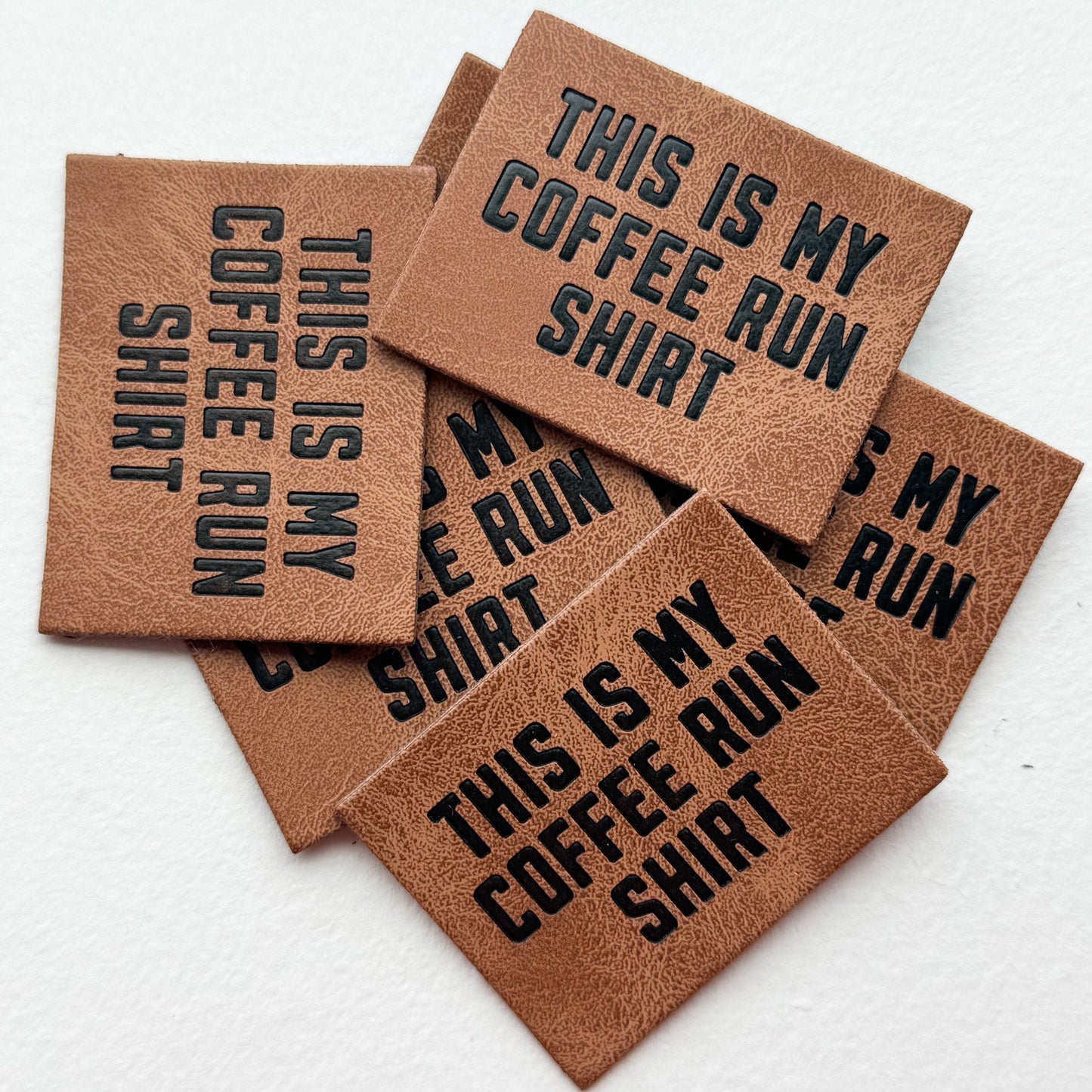 Coffee Run Faux Leather Patch image 1