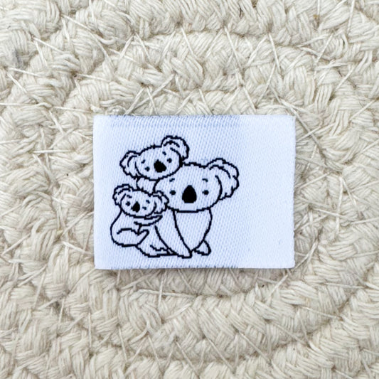 Koala Trio Woven Label image 0