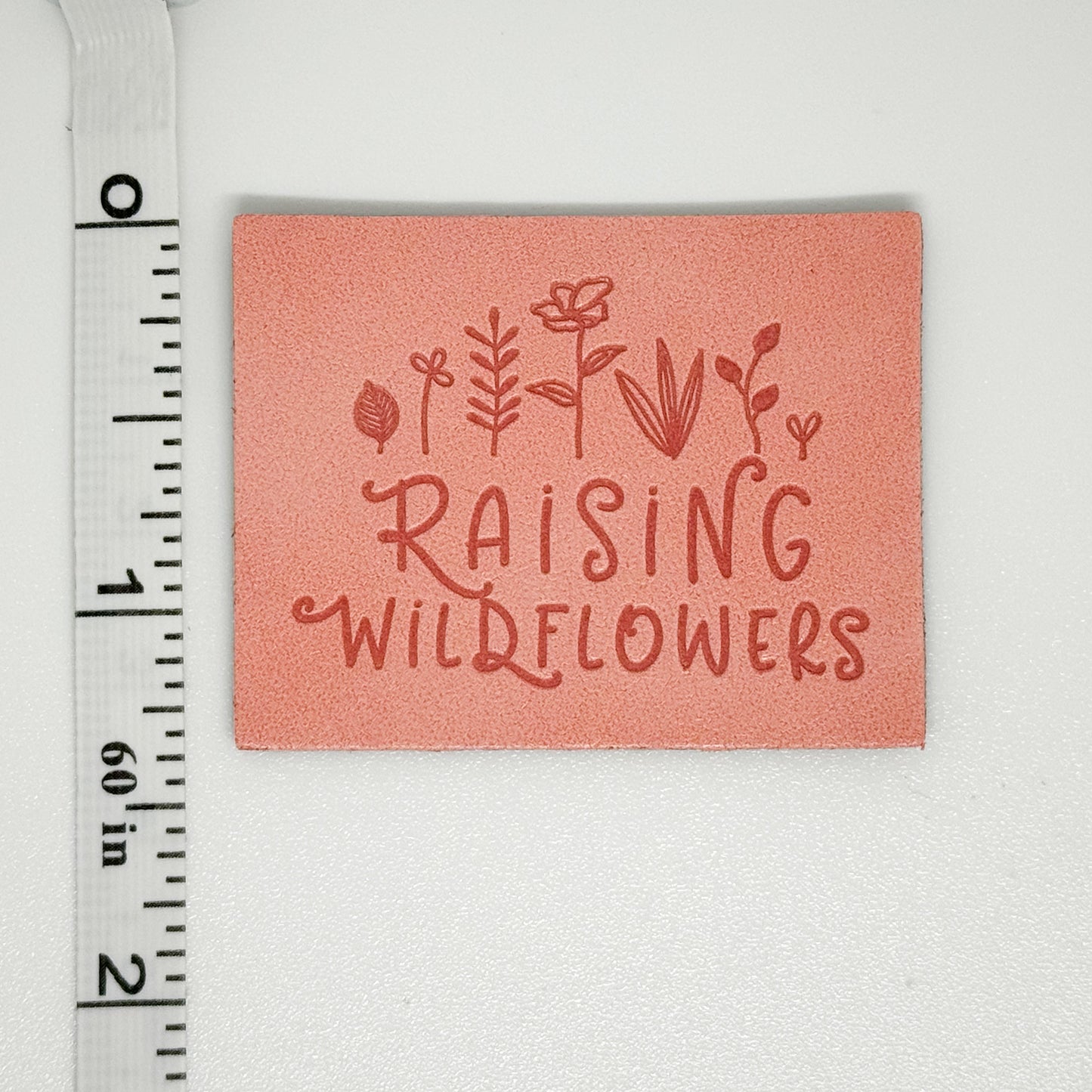 Raising Wildflowers Faux Leather Patch image 1