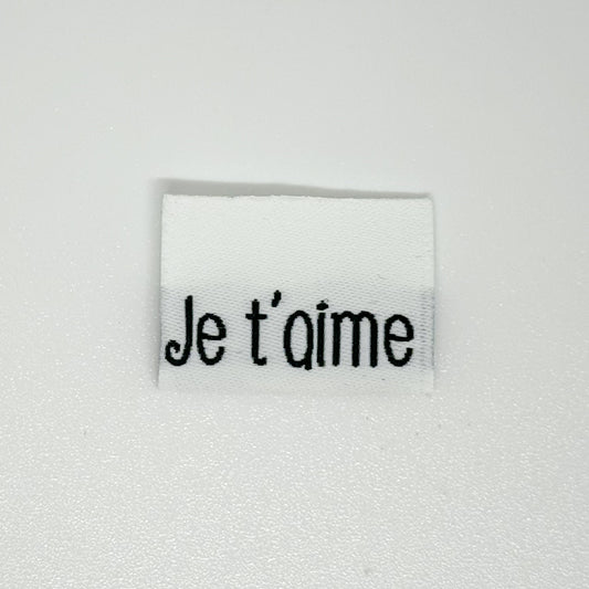 Je t’aime Woven Label image 0