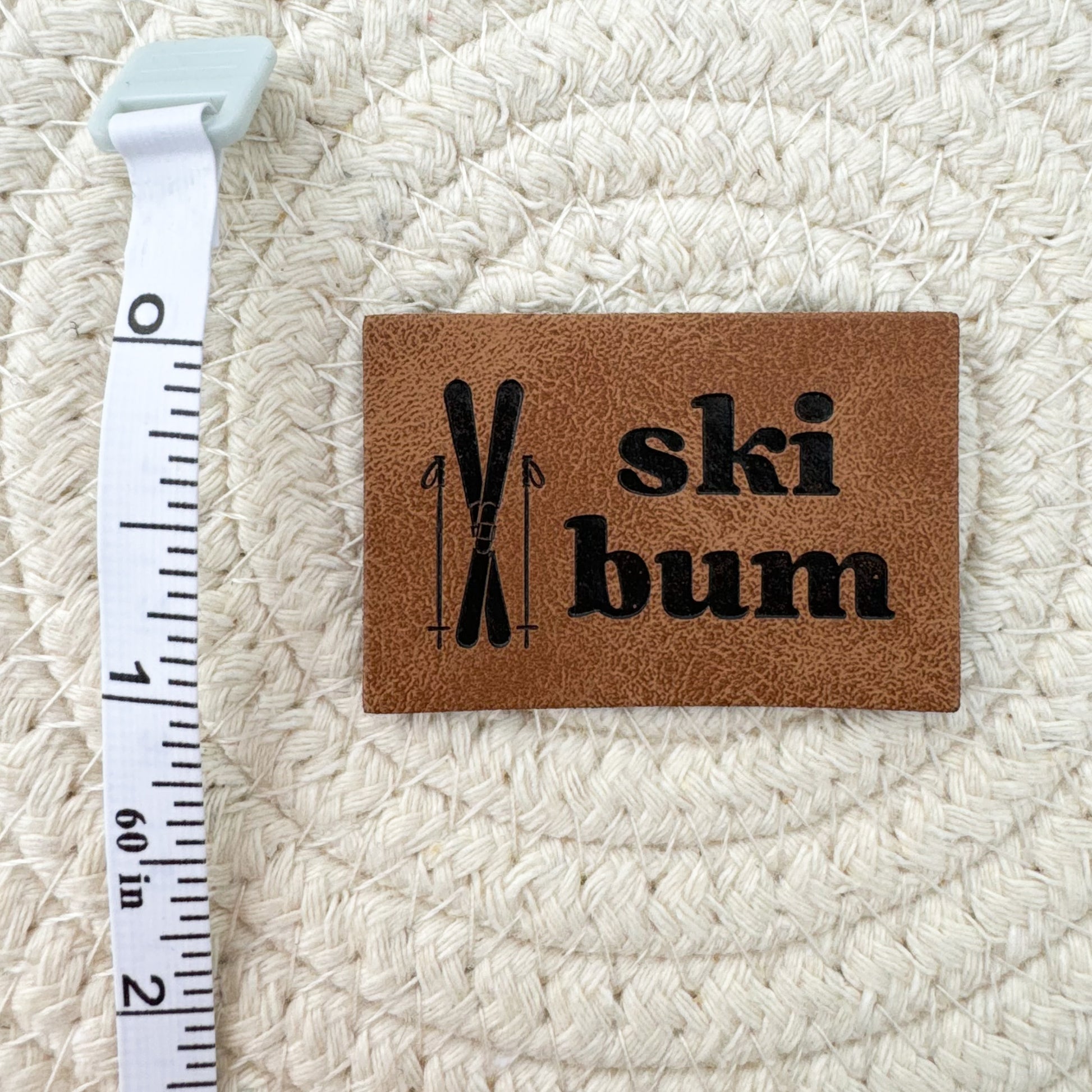 Ski Bum Faux Leather Patch image 1