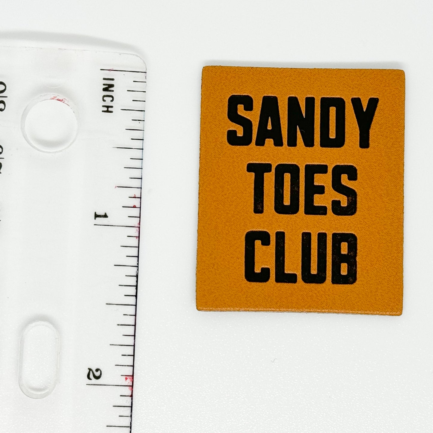 Sandy Toes Club Faux Leather Patch image 1