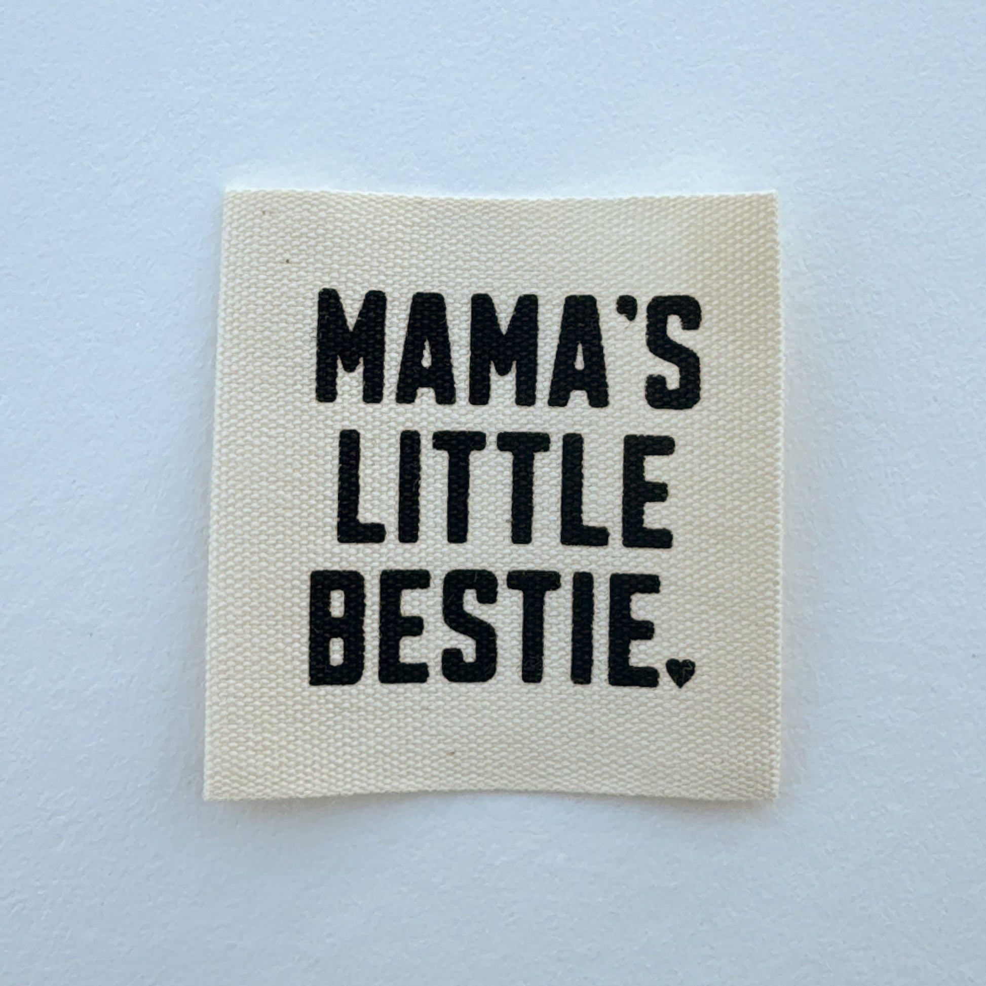 Little Bestie Printed Cotton Label image 0