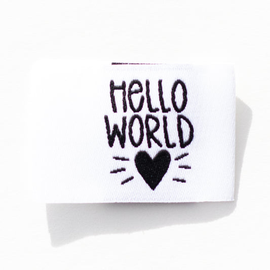 Hello World Woven Label image 0