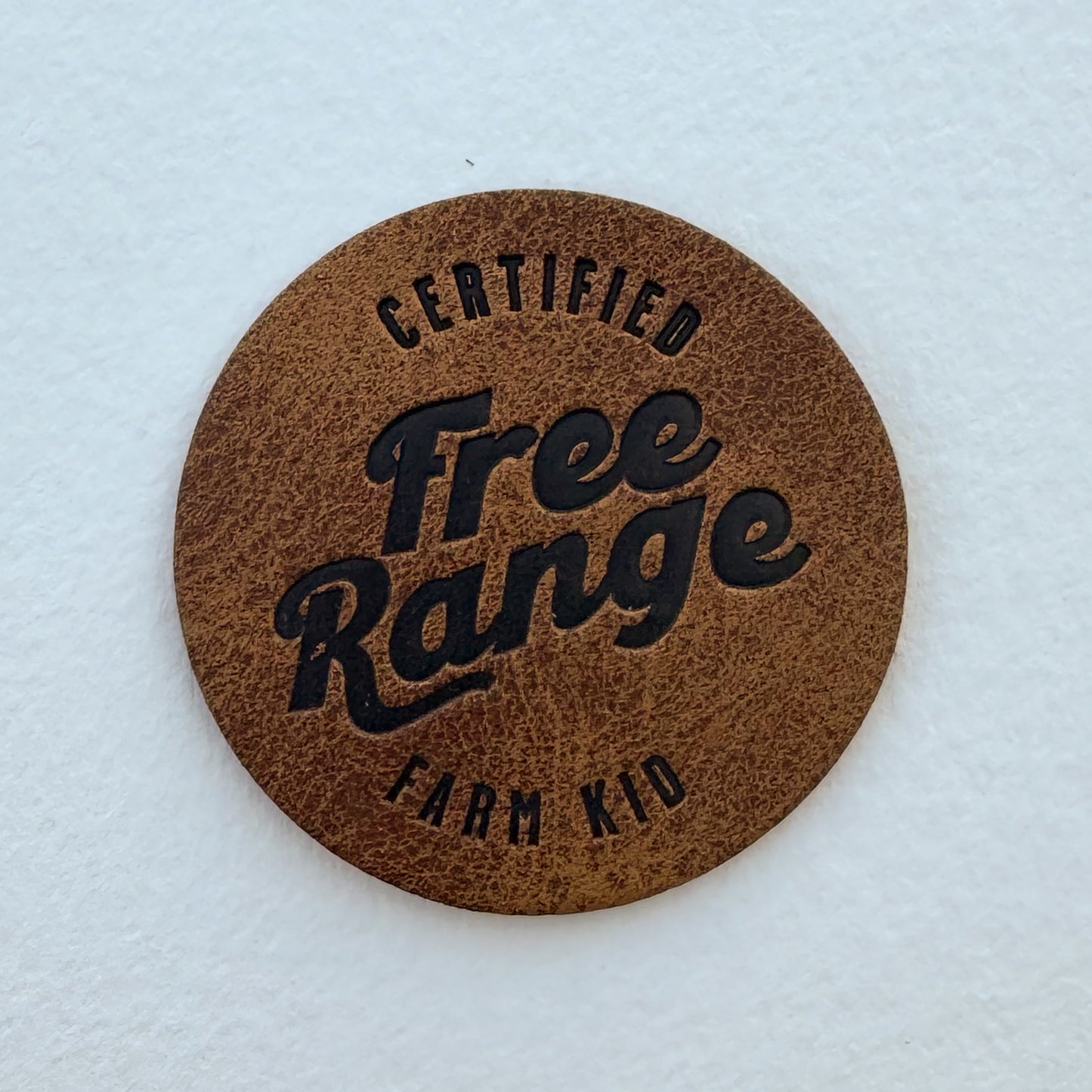 Free Range Faux Leather Patch image 0