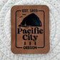 Pacific City, Oregon Faux Leather Patch image 0