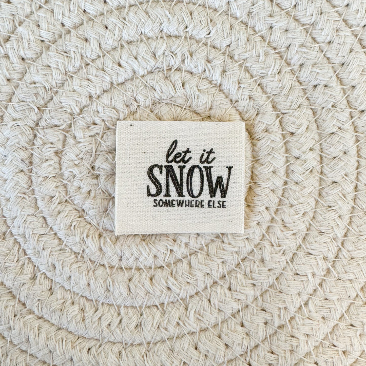 Snow Somewhere Else Cotton Label image 0