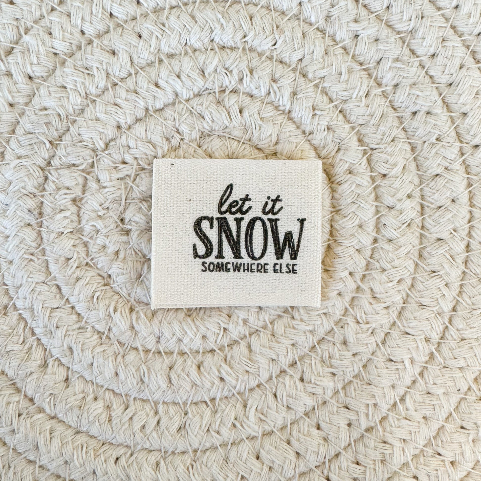 Snow Somewhere Else Cotton Label image 0