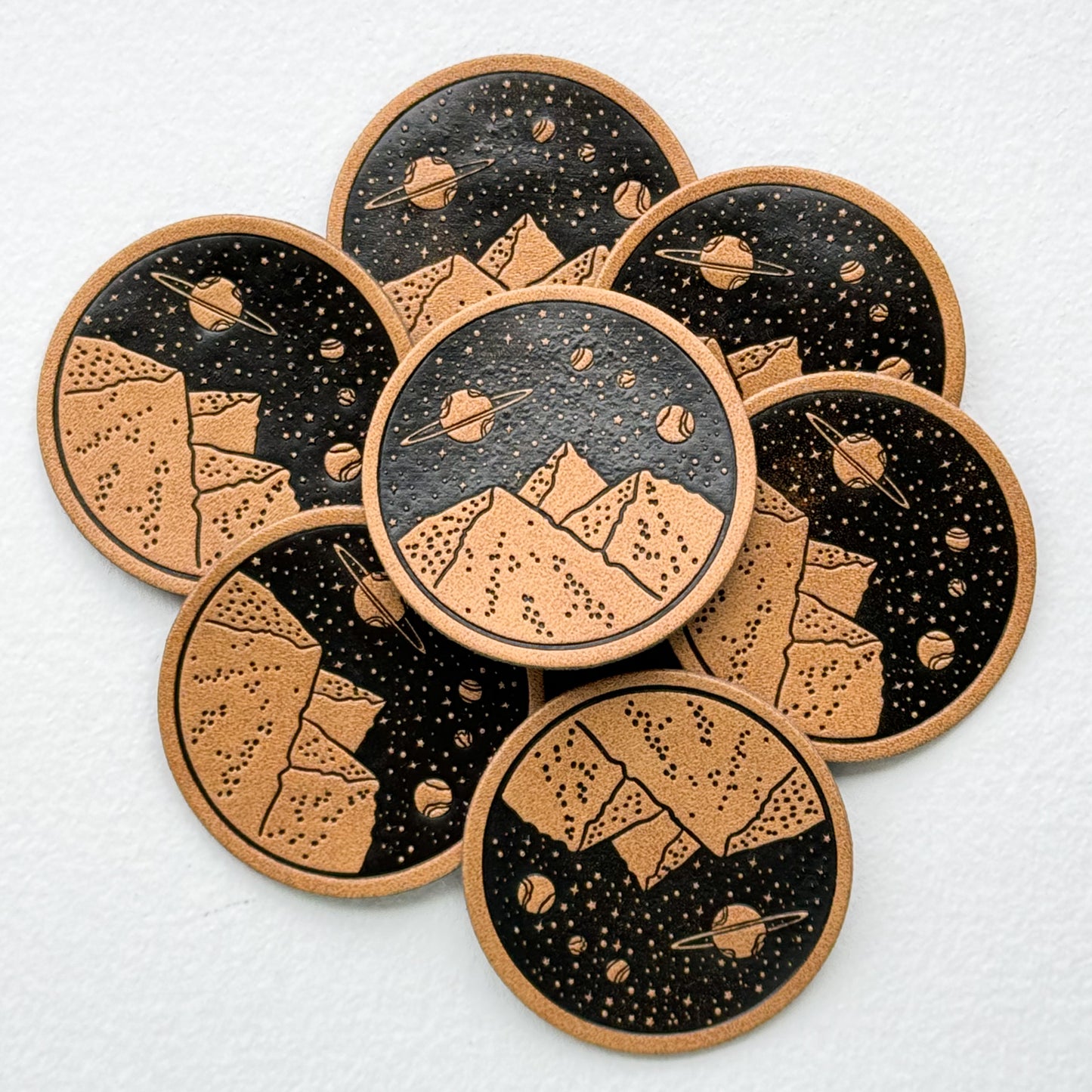 Space Faux Leather Patch image 2