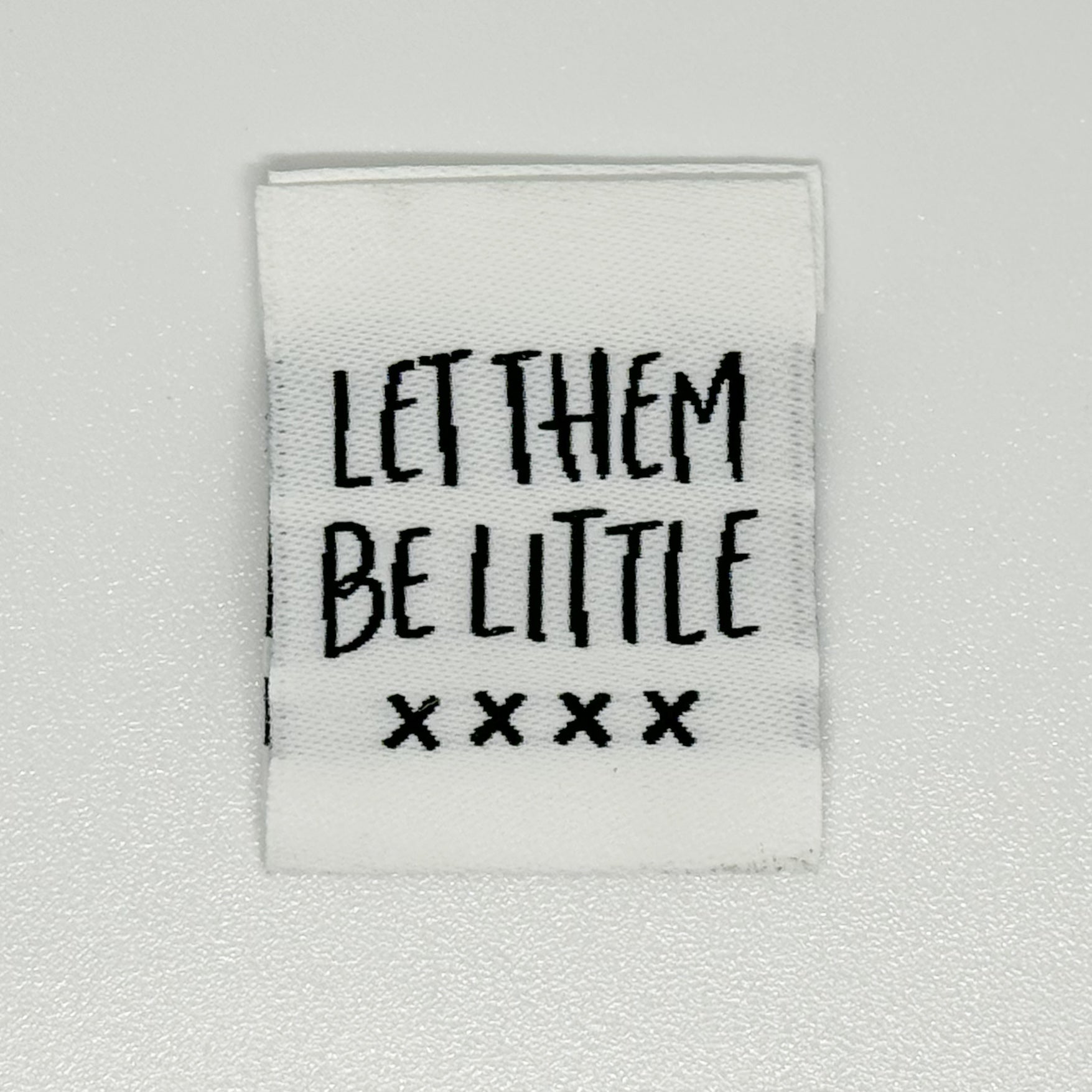 Let Them Be Little Woven Label image 0