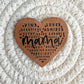 Mama Heart Faux Leather Patch image 0