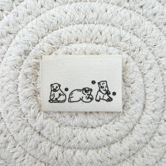 Polar Bear Cuties Cotton Label image 0