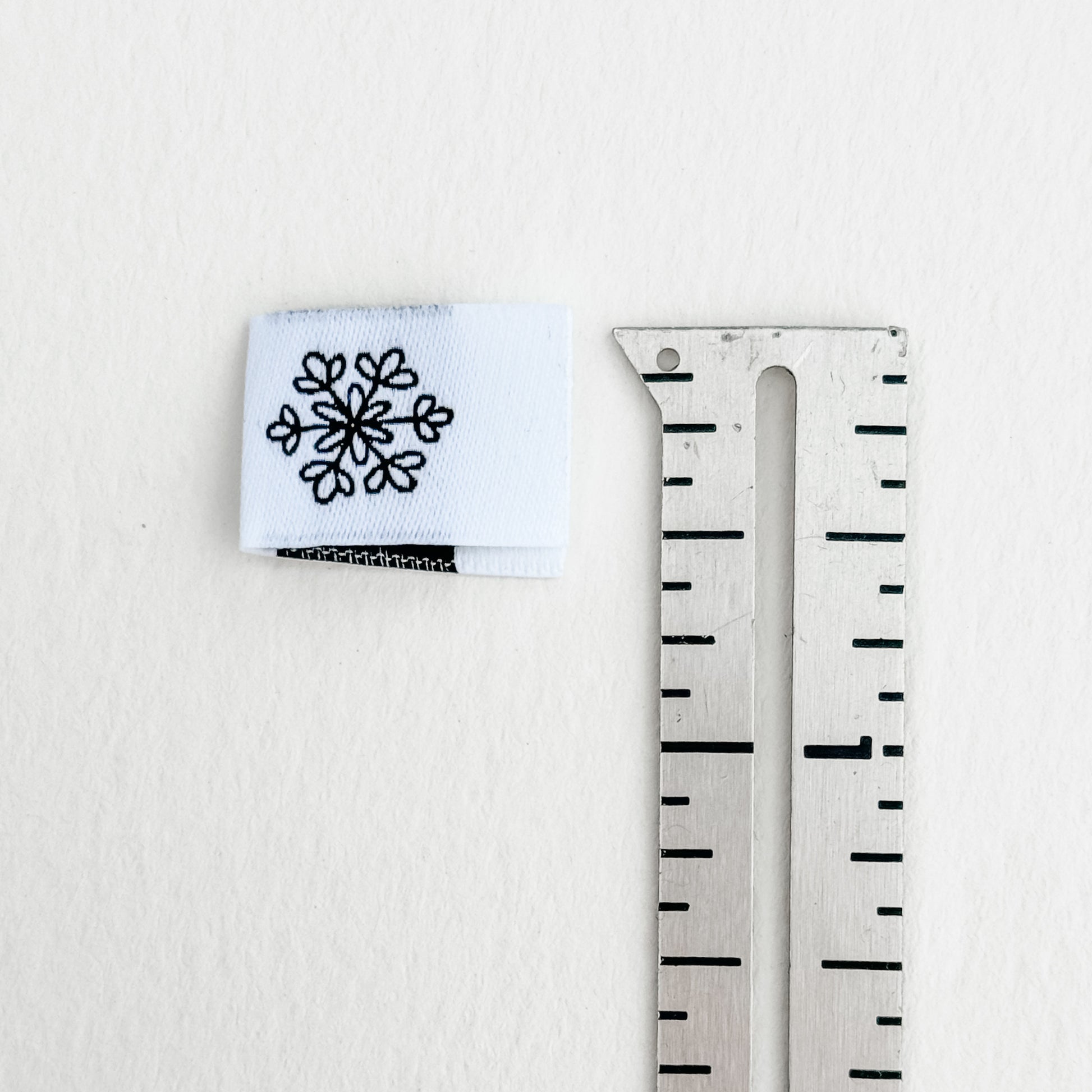 Snowflake Woven Label  image 1