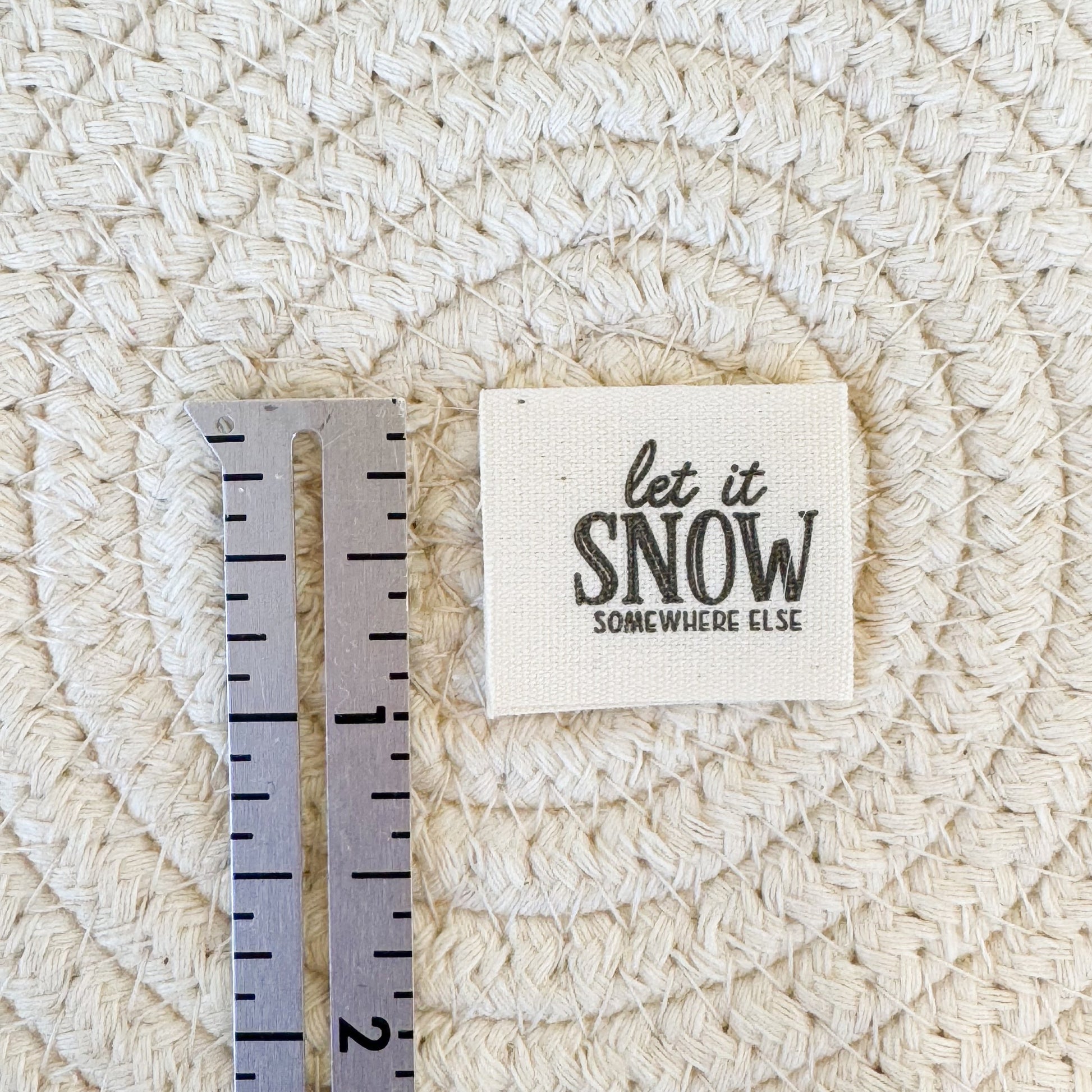 Snow Somewhere Else Cotton Label image 1