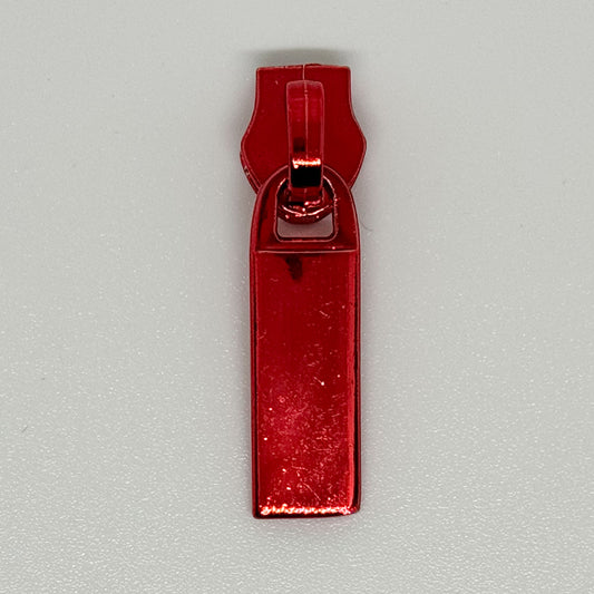 Shiny Red Zipper Pull image 0