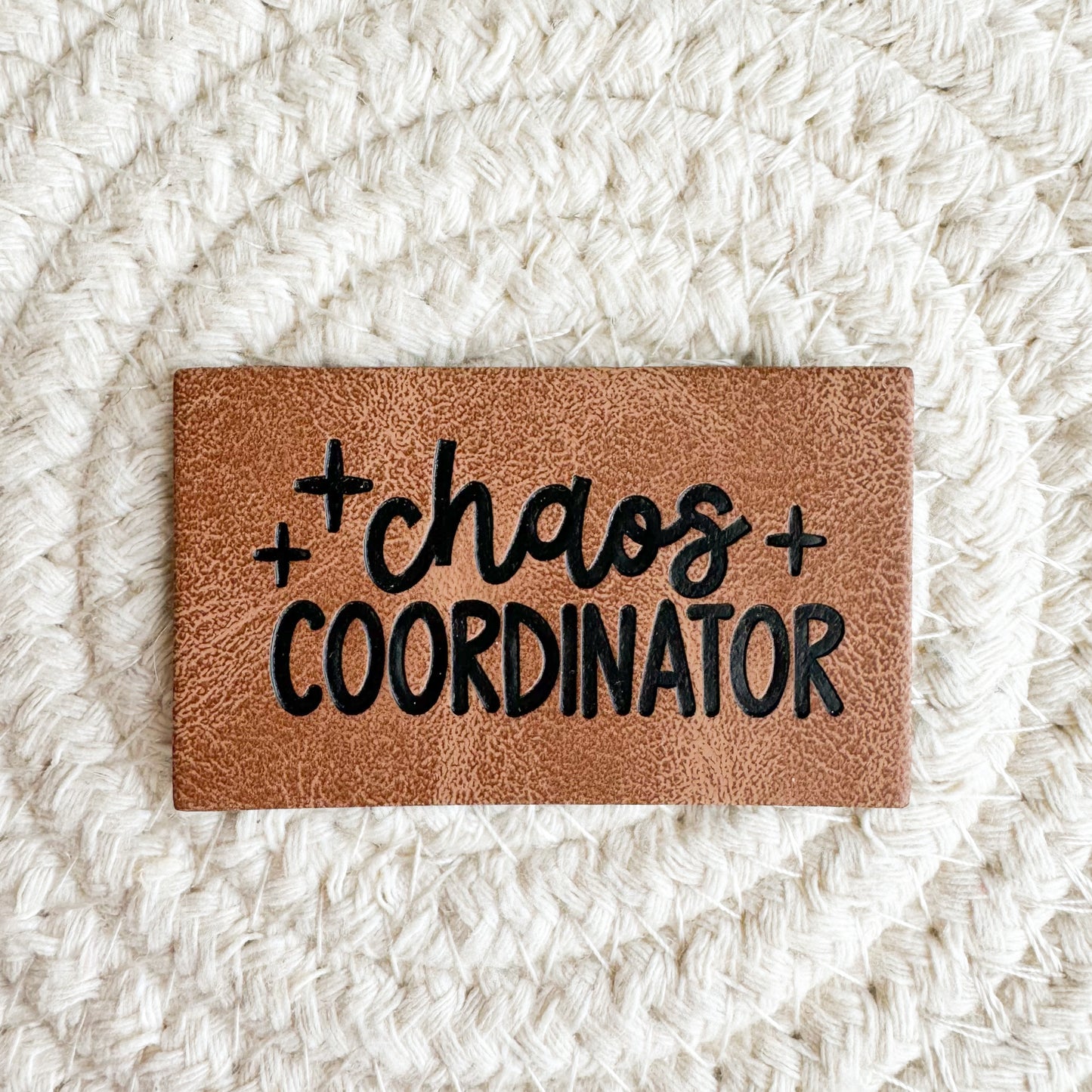 Chaos Coordinator Faux Leather Patch