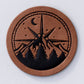 Mountain Compass Faux Leather Patch image 0