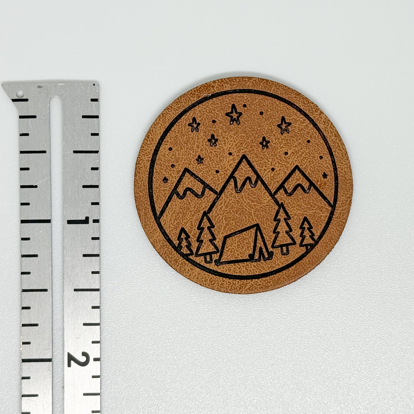 Camping Faux Leather Patch image 1