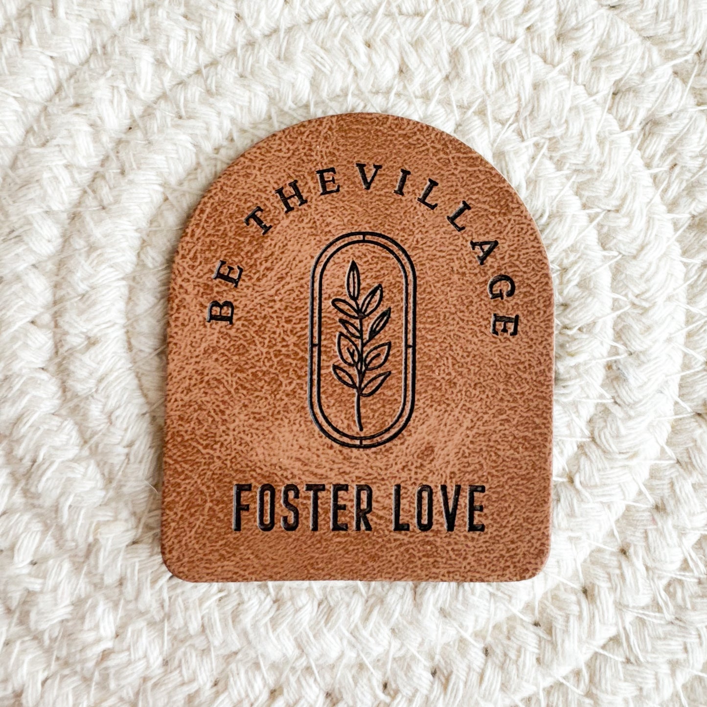 Foster Love Faux Leather Patch