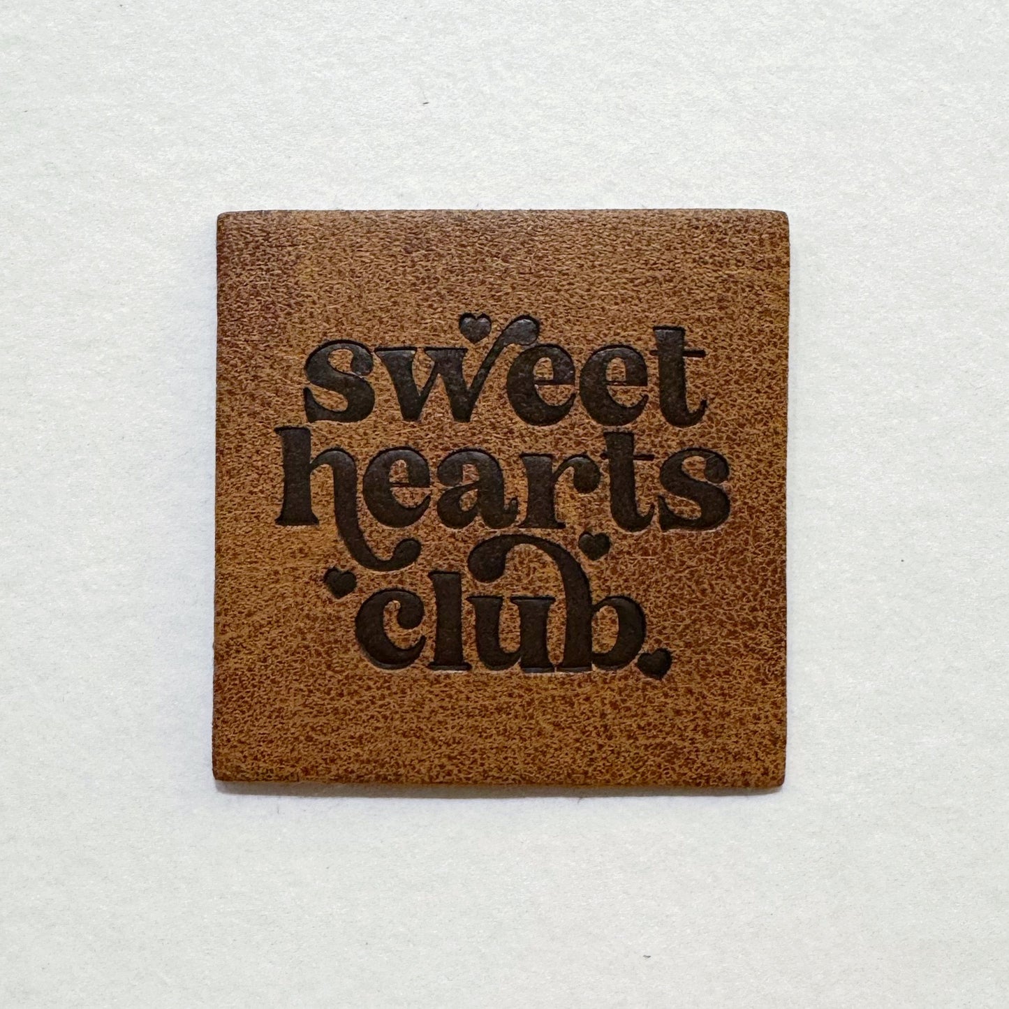 Sweethearts Club Faux Leather Patch image 0