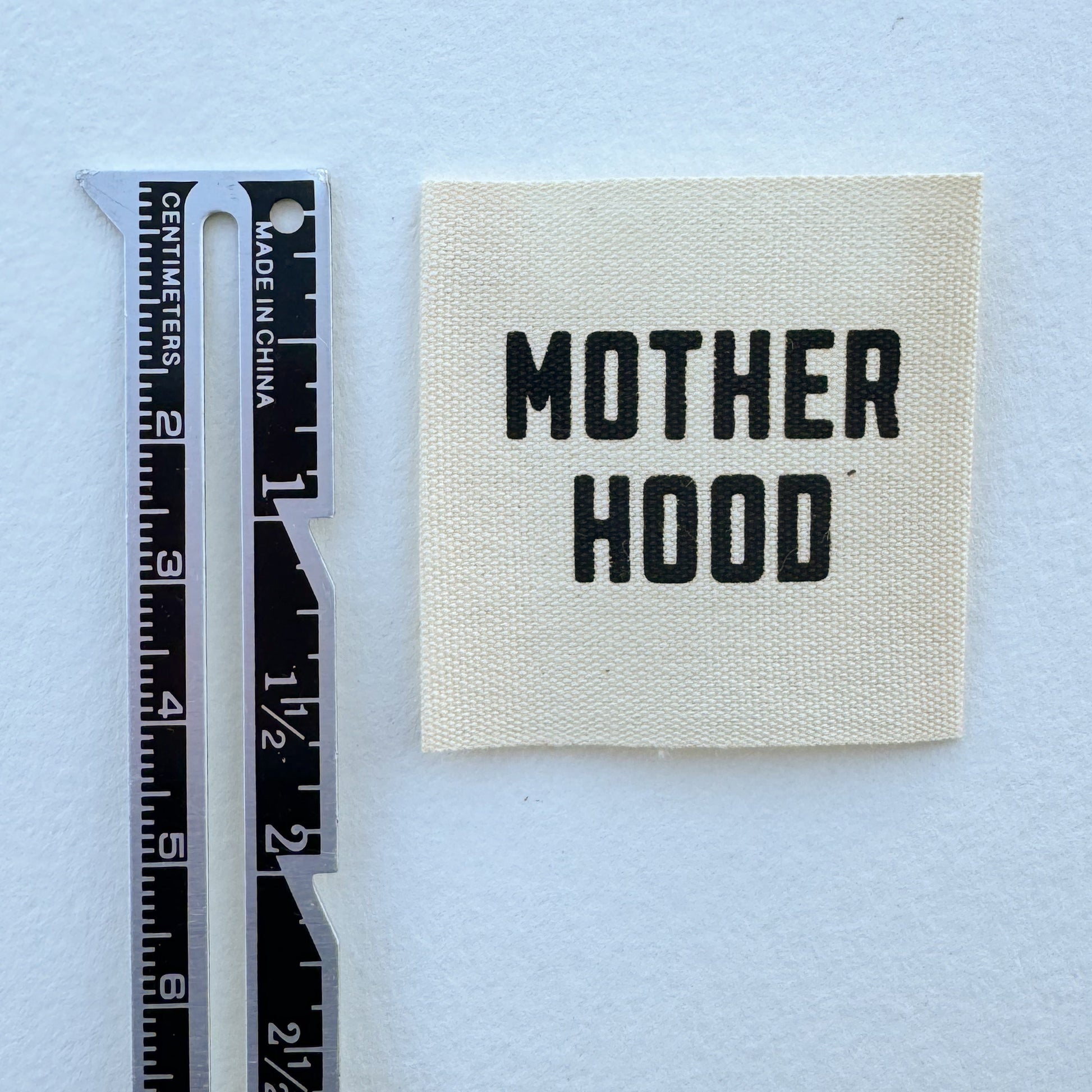 Motherhood Printed Cotton Label image 1