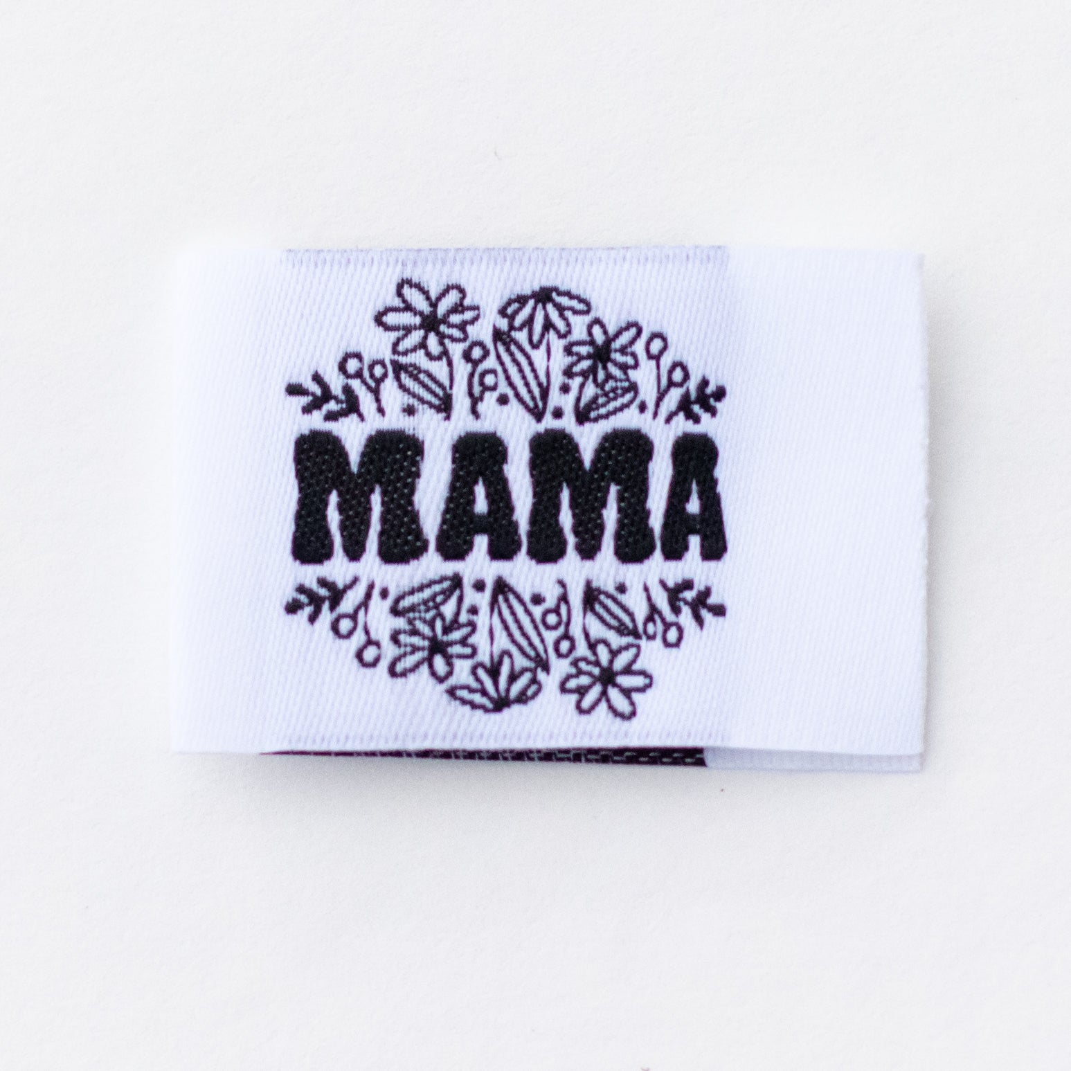 Mama Floral Woven Label image 0