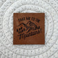 Take Me to the Mountains Faux Leather Patch image 0