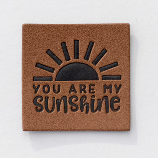 You Are My Sunshine Faux Leather Patch image 0