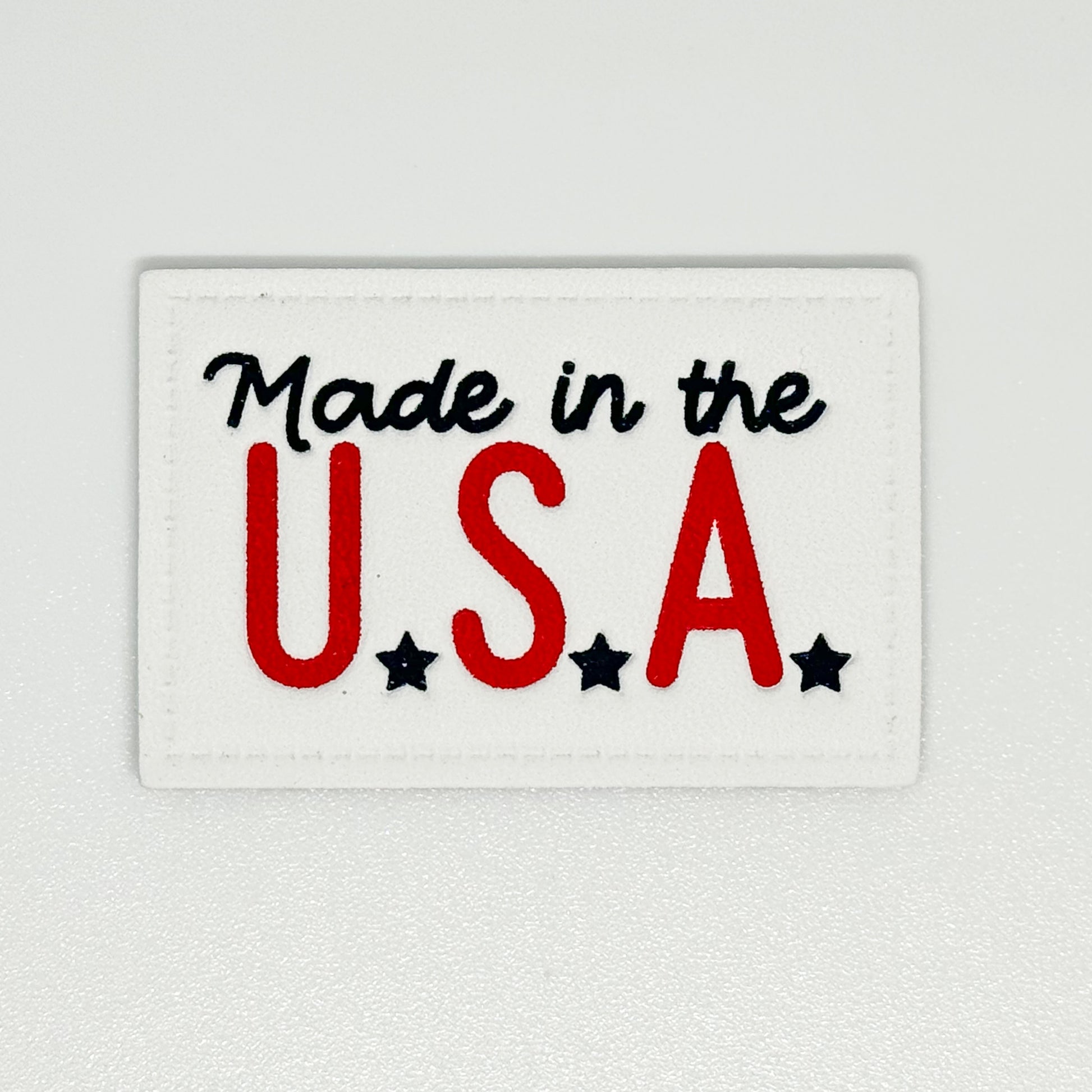 Made in the USA Deluxe Faux Leather Patch image 0