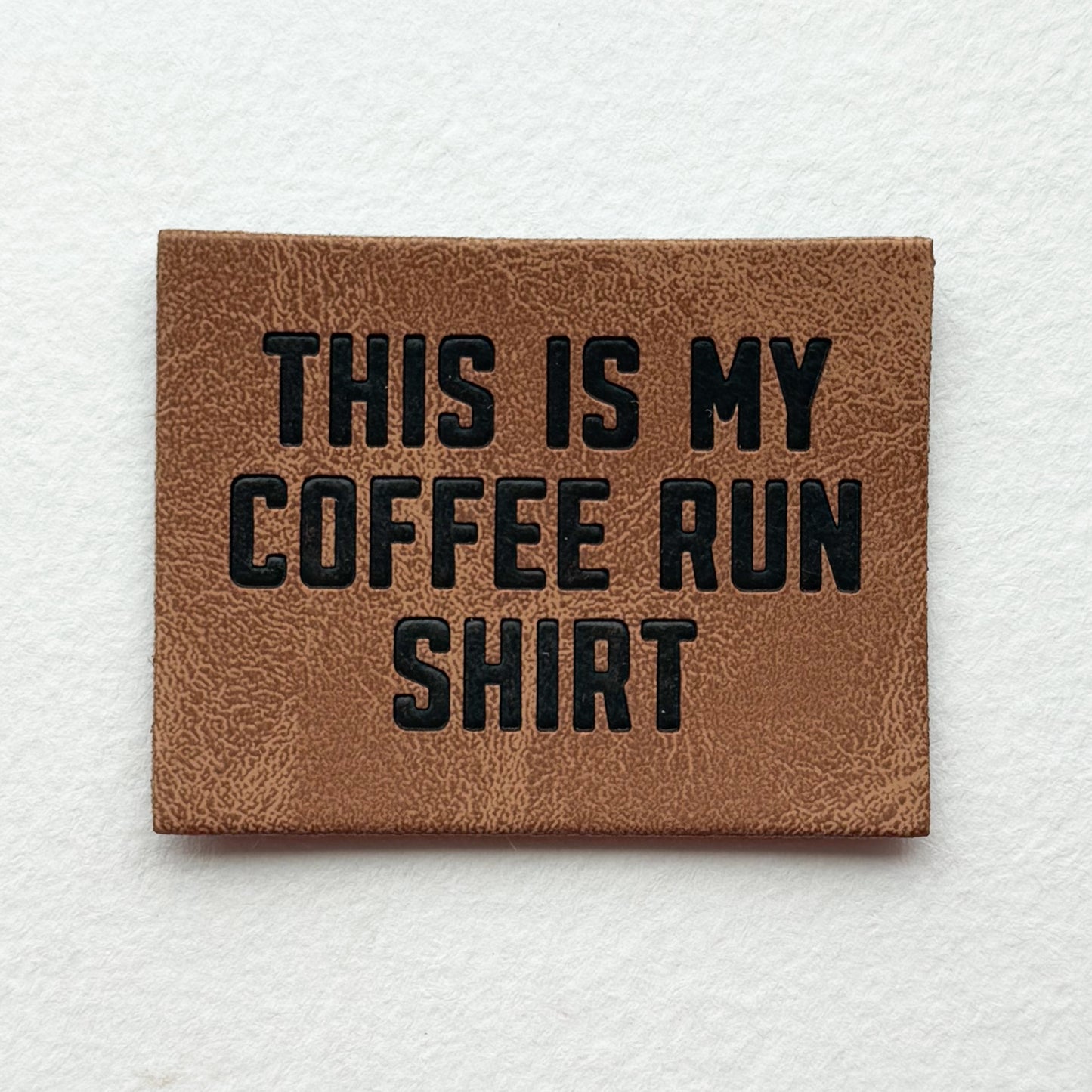 Coffee Run Faux Leather Patch image 0