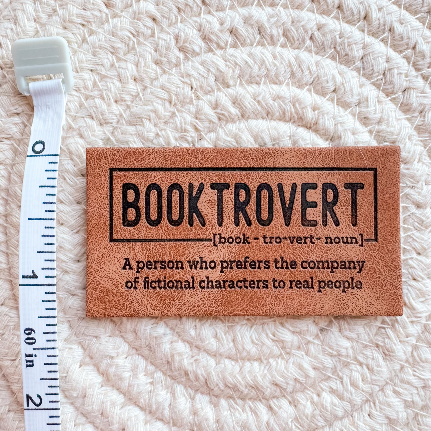 Booktrovert Faux Leather Patch image 1