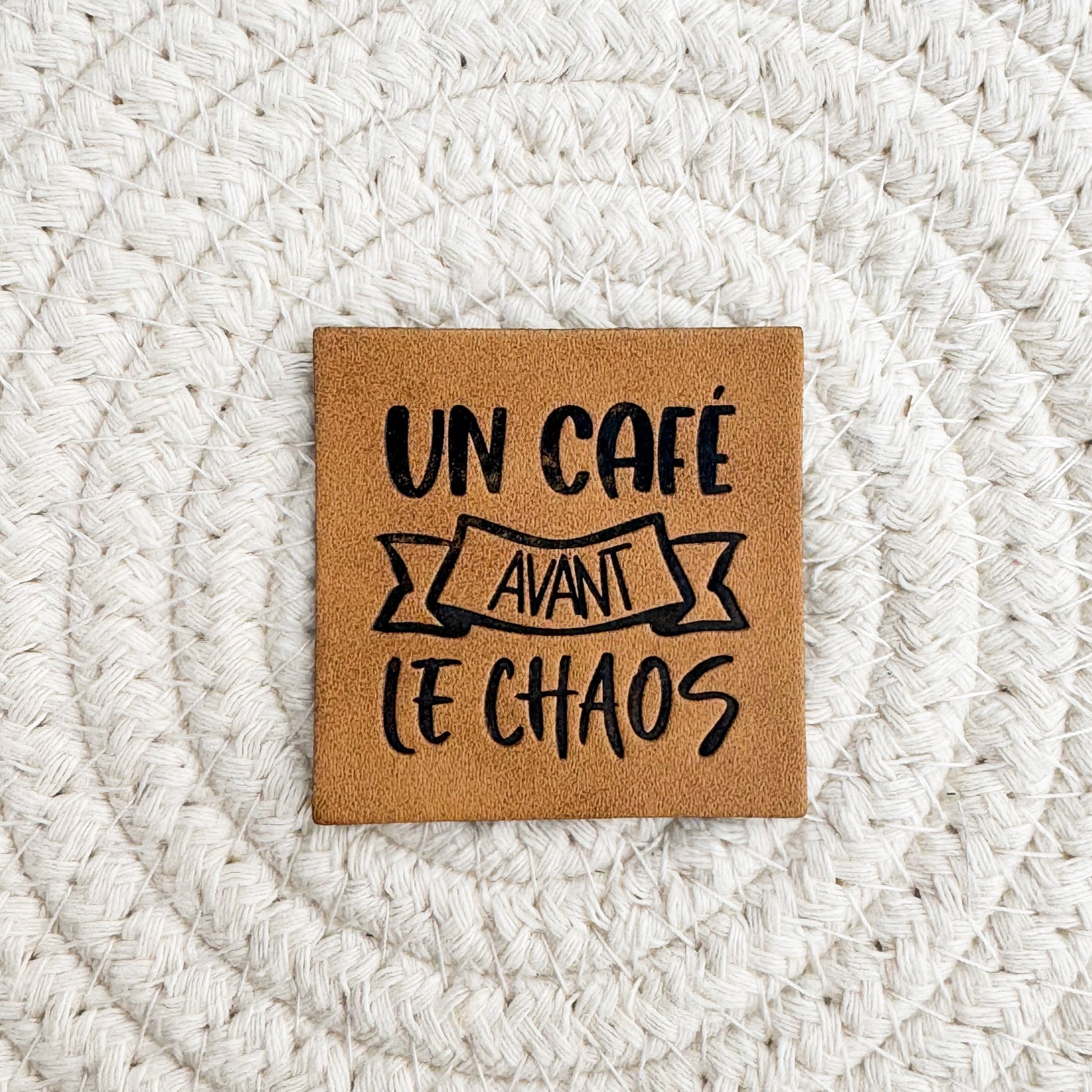 Un Cafe Faux Leather Patch image 0