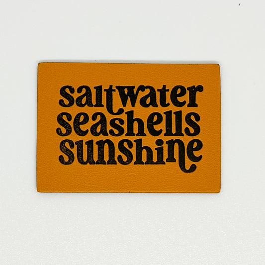 Salt, Sea and Sun Faux Leather Patch image 0