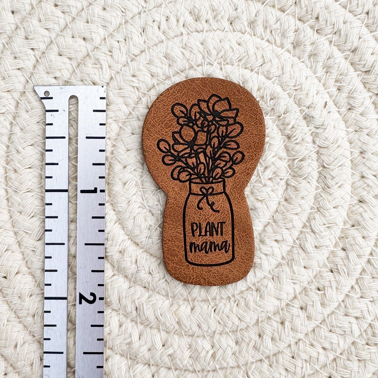 Plant Mama Faux Leather Patch image 1